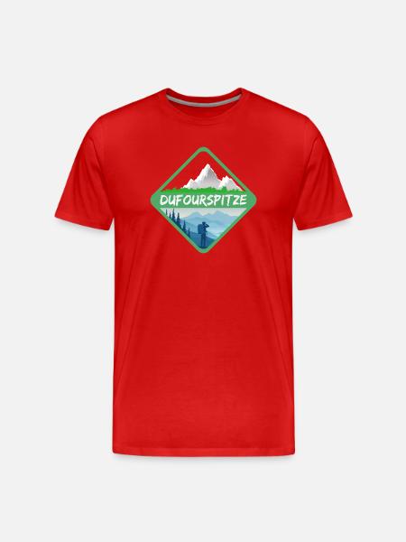 Gift for Dufourspitze - Men's Premium Organic T-Shirt - red