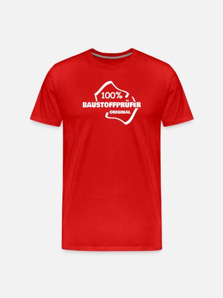 Gift for building materials tester - Men's Premium Organic T-Shirt - red