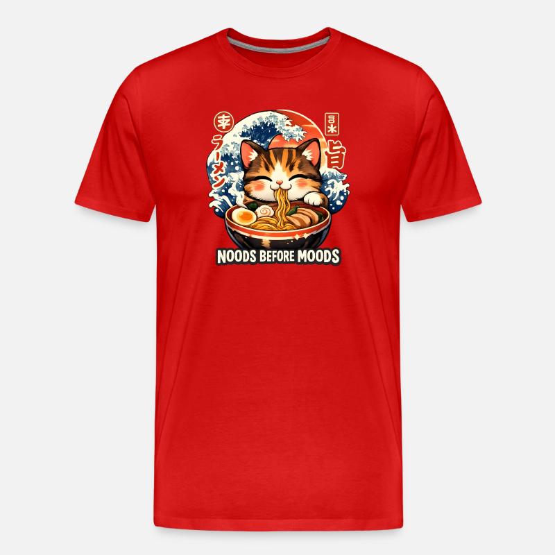 Ramen Noods - Männer Premium Bio T-Shirt - Rot