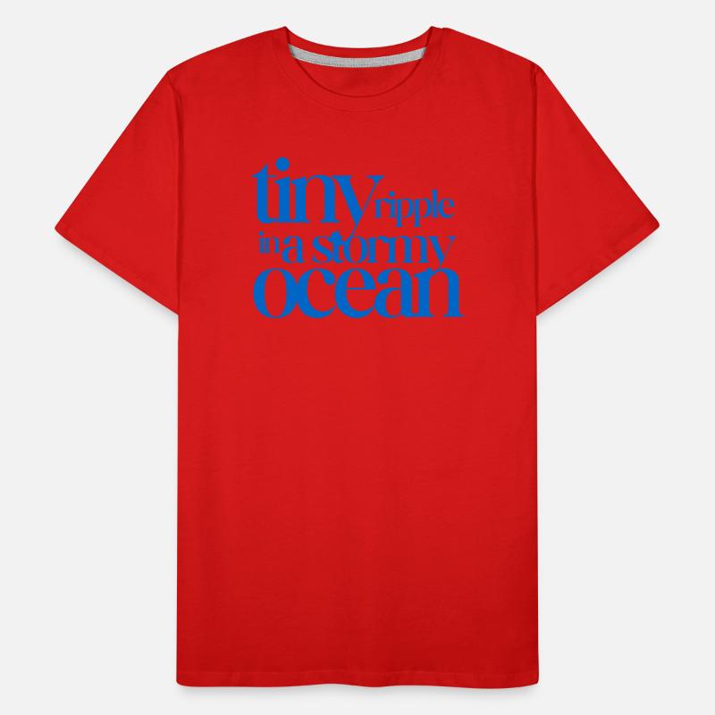 Tiny ripple in a stormy ocean Men's Premium Organic T-Shirt