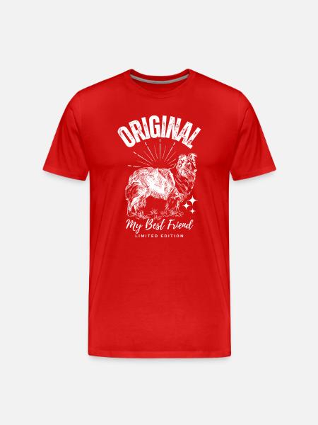 Original Dog My Best Friend - Men's Premium Organic T-Shirt - red