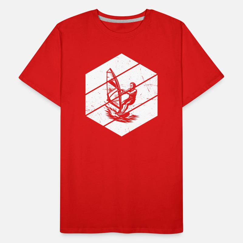 Clear windsurfing message Men's Premium Organic T-Shirt