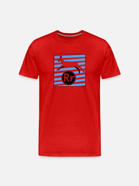 R for Deer - Men's Premium Organic T-Shirt - red