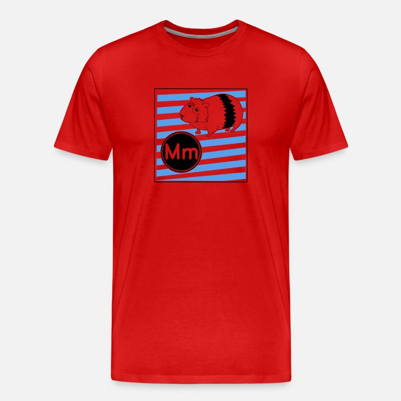 M pour cochon d’Inde - T-shirt bio Premium Homme - rouge