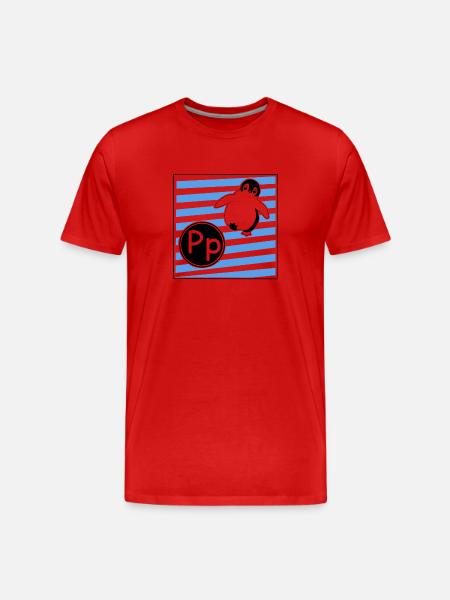 P pour Pingouin - T-shirt bio Premium Homme - rouge