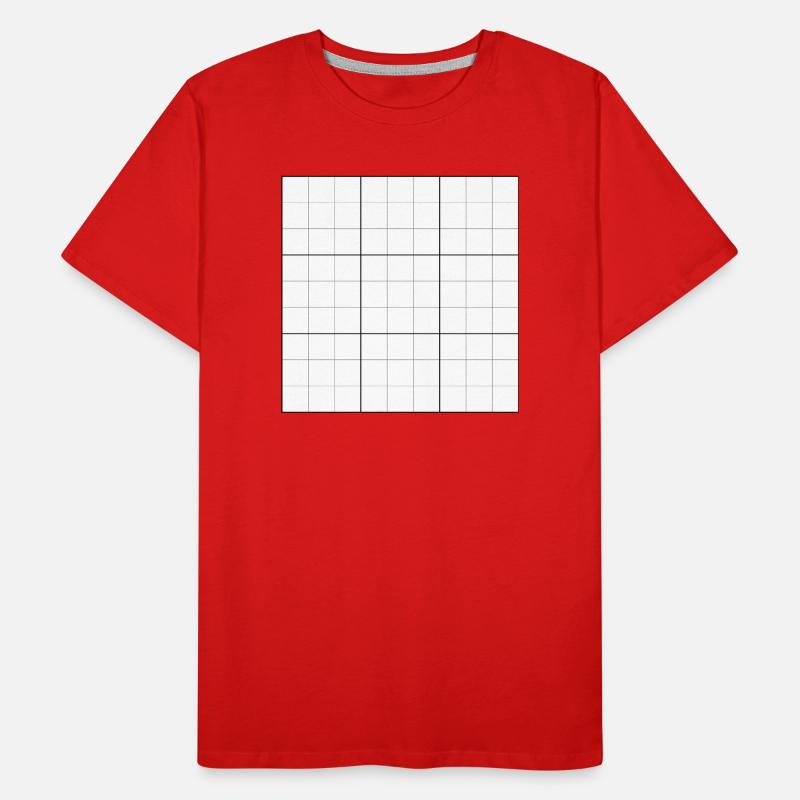 Sudoku blank grid Men's Premium Organic T-Shirt