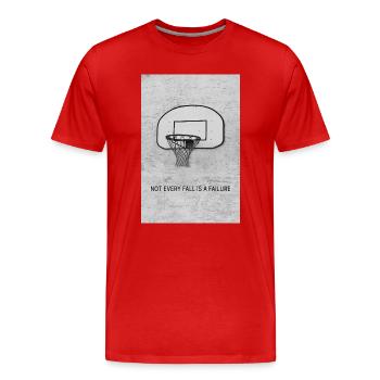 Not every fall is a failure - Men's Premium Organic T-Shirt - red - Front - Damien (186cm)