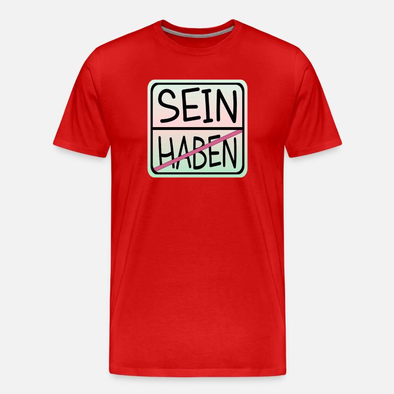 LA PLEINE CONSCIENCE EST - T-shirt bio Premium Homme - rouge