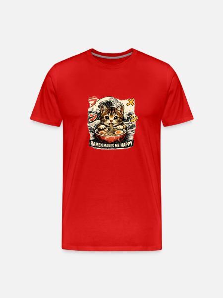I need ramen - Men's Premium Organic T-Shirt - red