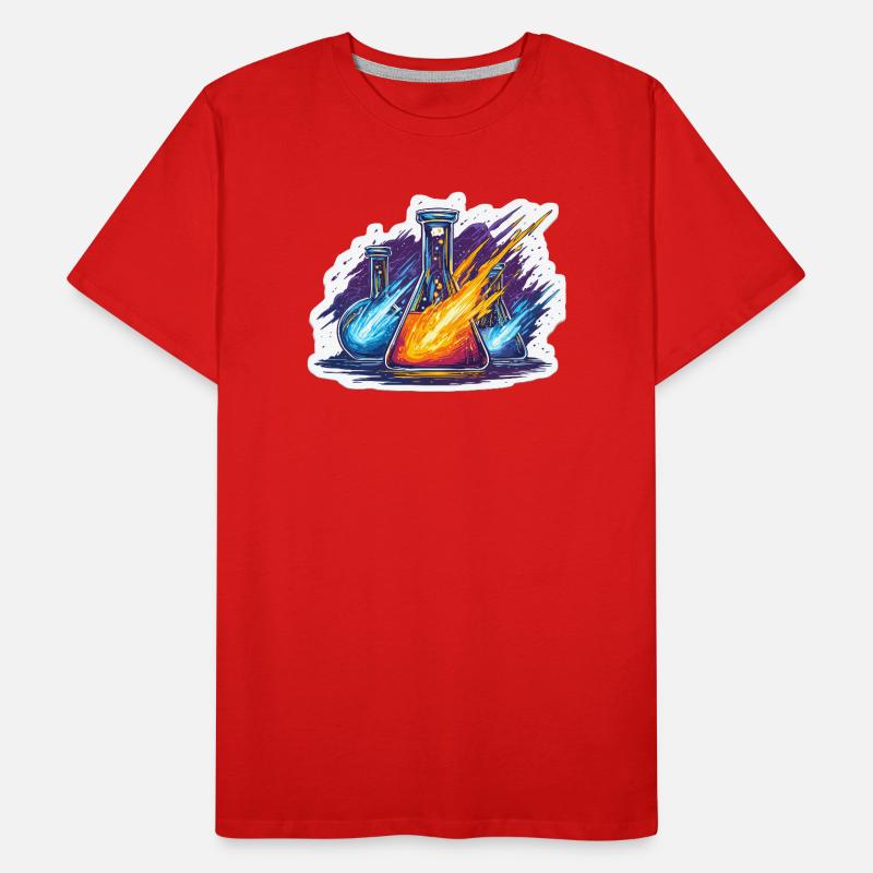 Expérience du laboratoire de la pluie de météores Quadrantide Lab Geek T-shirt bio Premium Homme