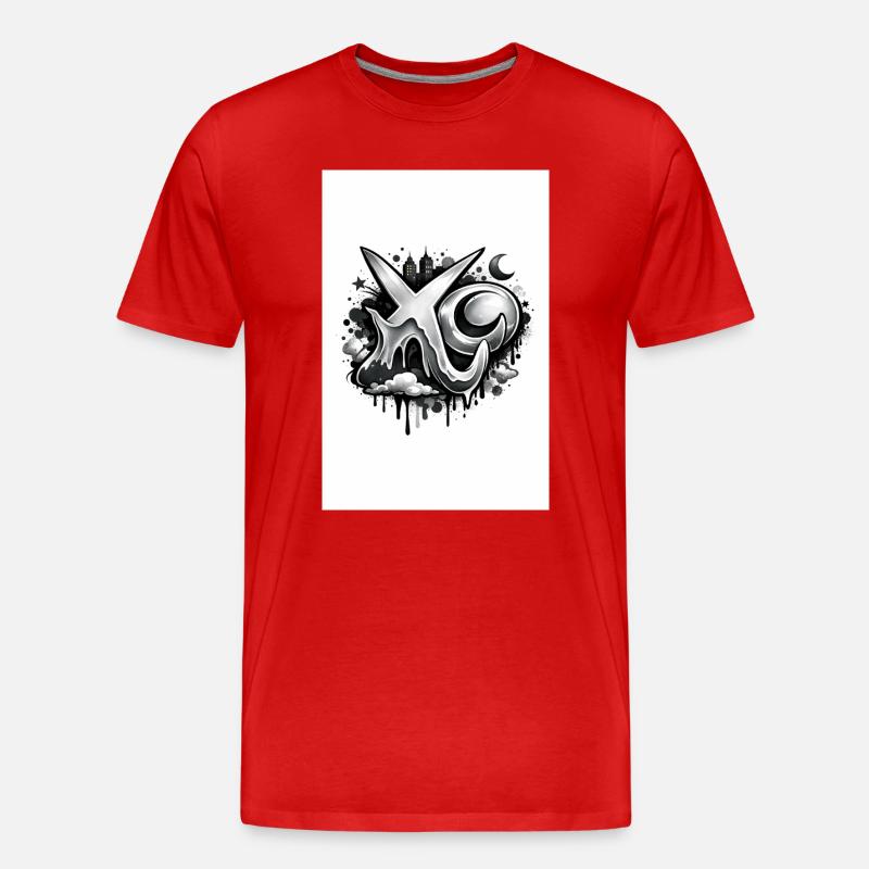 XO - Männer Premium Bio T-Shirt - Rot