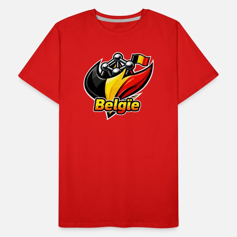 Belgium logo Men's Premium Organic T-Shirt