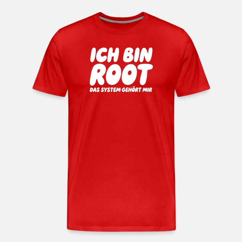 Je suis Root – Le système m’appartient - T-shirt bio Premium Homme - rouge