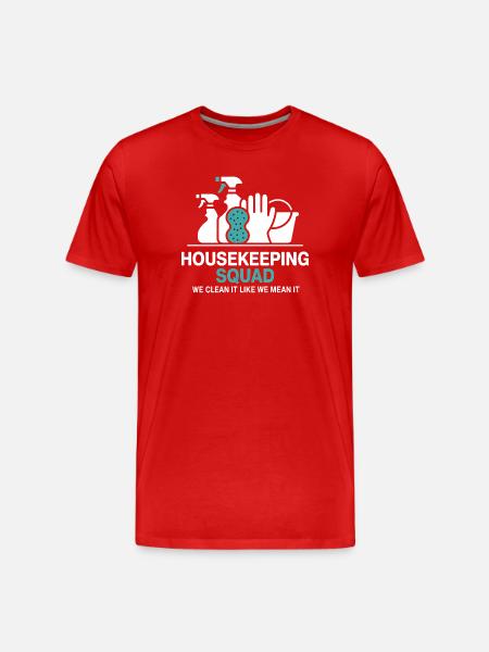 Funny Cleaning Design - Men's Premium Organic T-Shirt - red