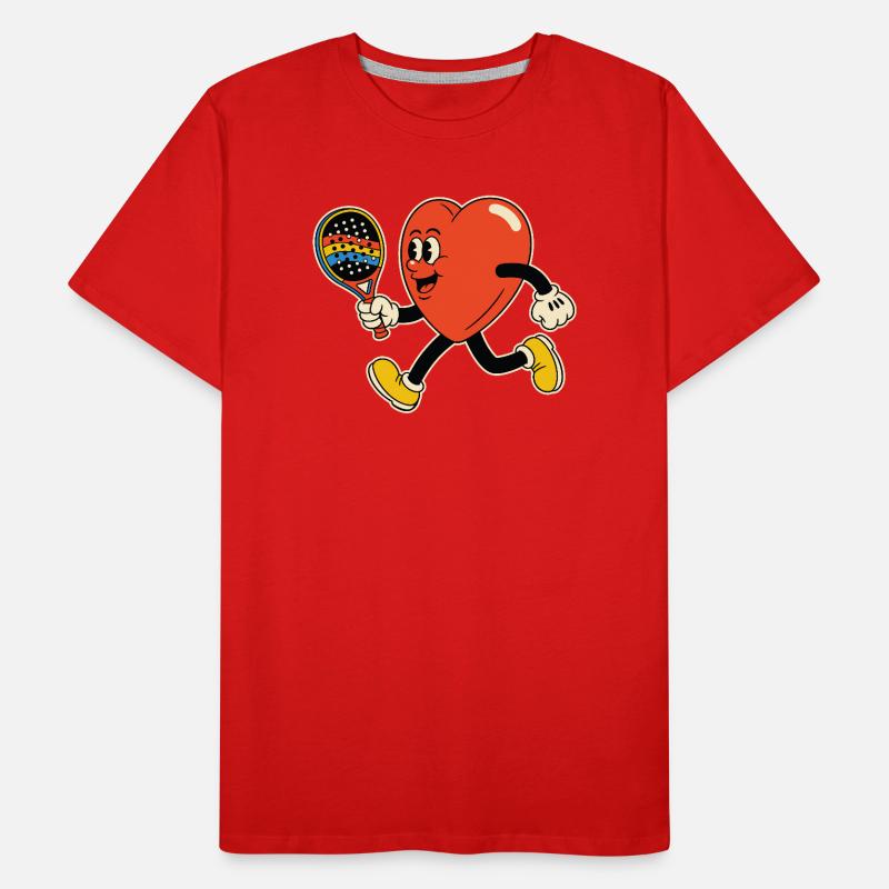 Herz im Paddel Männer Premium Bio T-Shirt