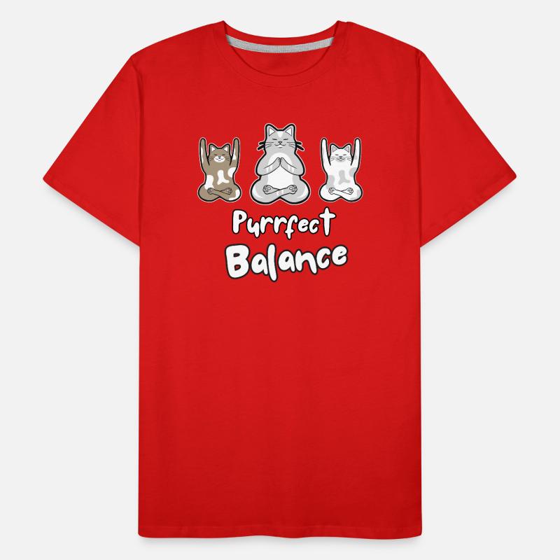 Équilibre Parfait - CAT T-shirt bio Premium Homme