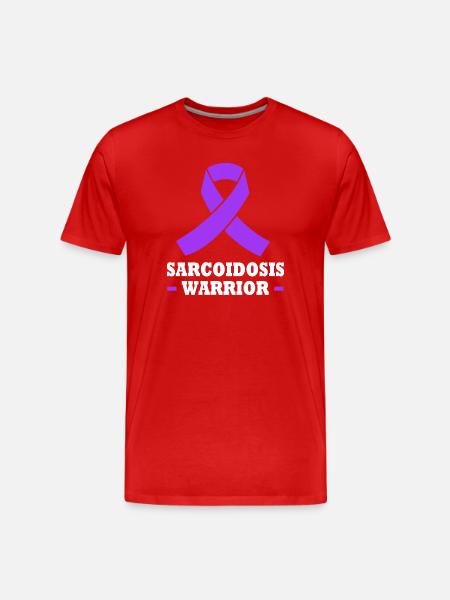 Sarcoïdose - T-shirt bio Premium Homme - rouge