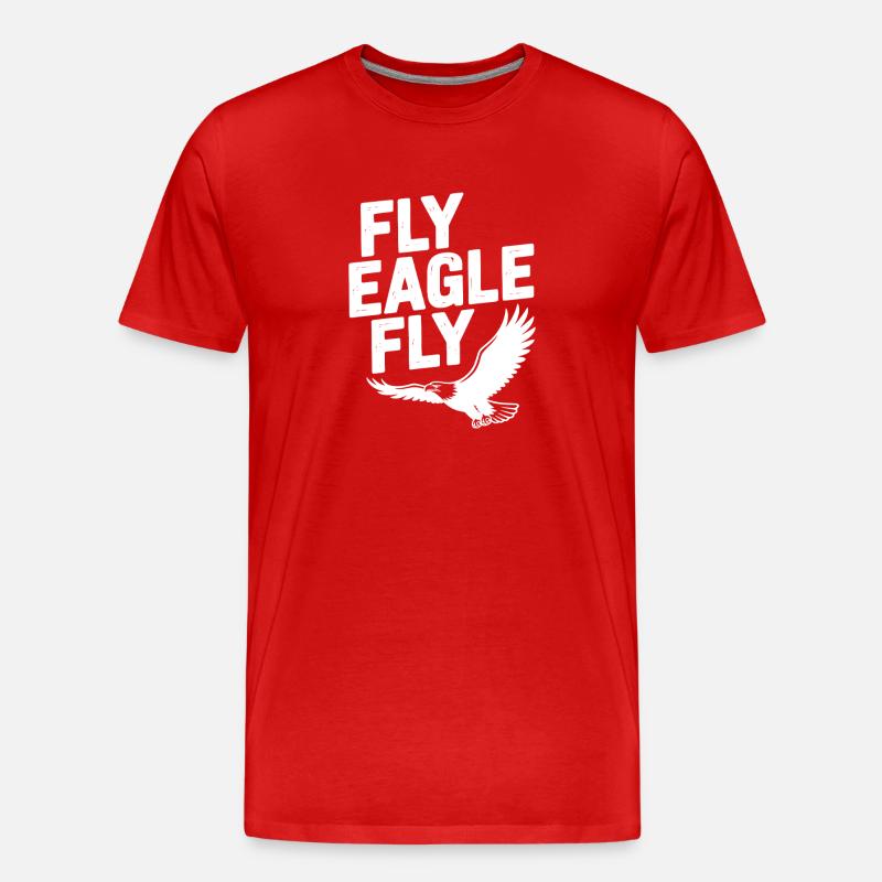 Fliege Adler Fliege - Männer Premium Bio T-Shirt - Rot