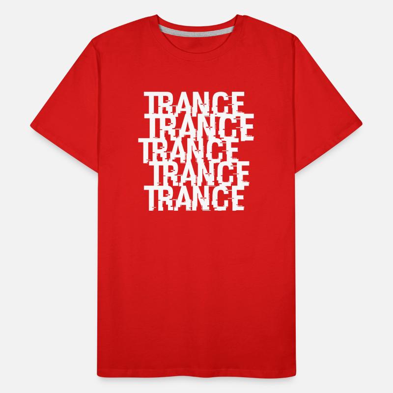 Motif typographique en transe T-shirt bio Premium Homme