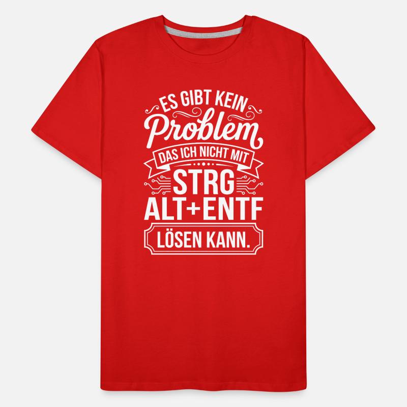No problem with ctrl alt del Men's Premium Organic T-Shirt