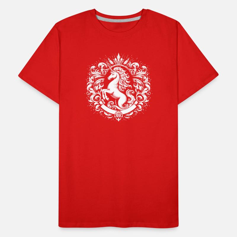Unicorn crest Men's Premium Organic T-Shirt
