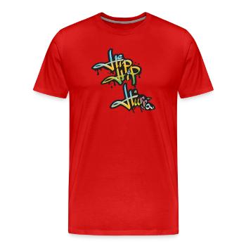 Hip Hip Hooray - T-shirt bio Premium Homme - rouge - Devant - Damien (186cm)