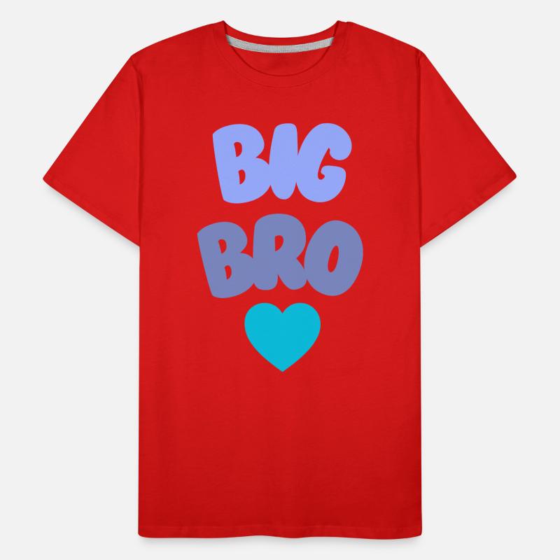 Big Bro Love Geschwister Männer Premium Bio T-Shirt