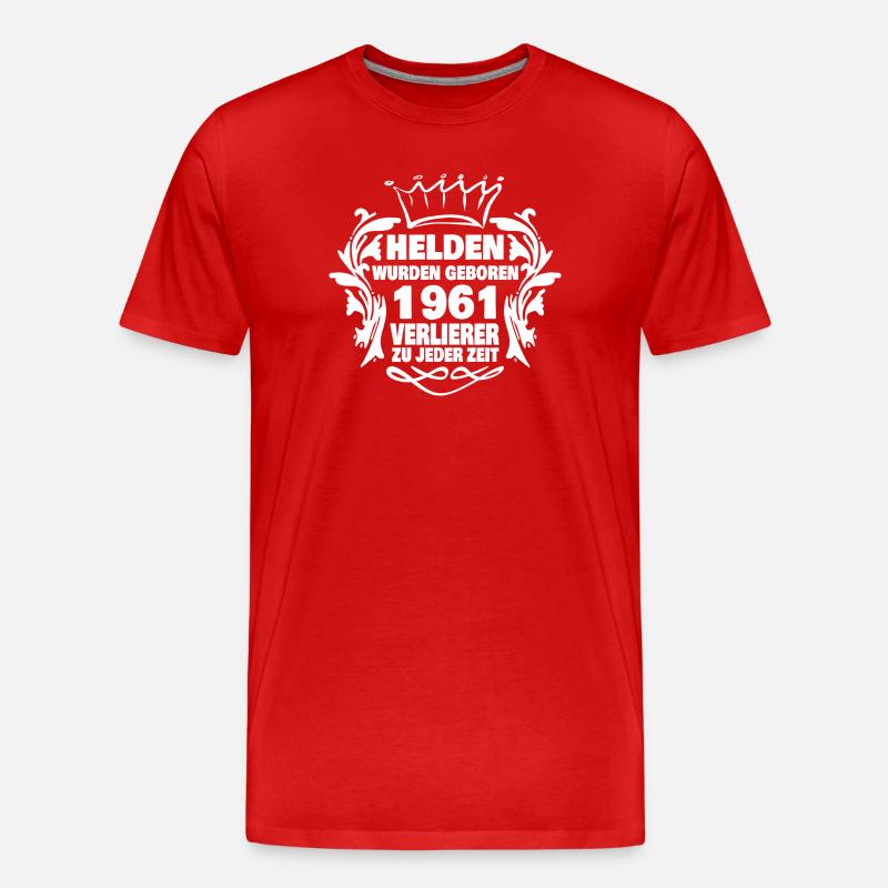 1961 - Männer Premium Bio T-Shirt - Rot