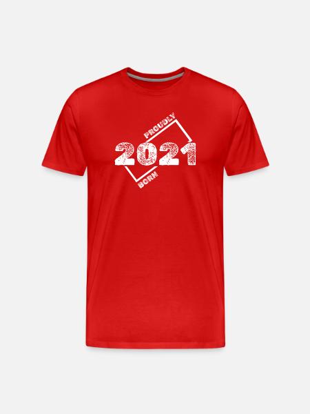 2021 - Männer Premium Bio T-Shirt - Rot