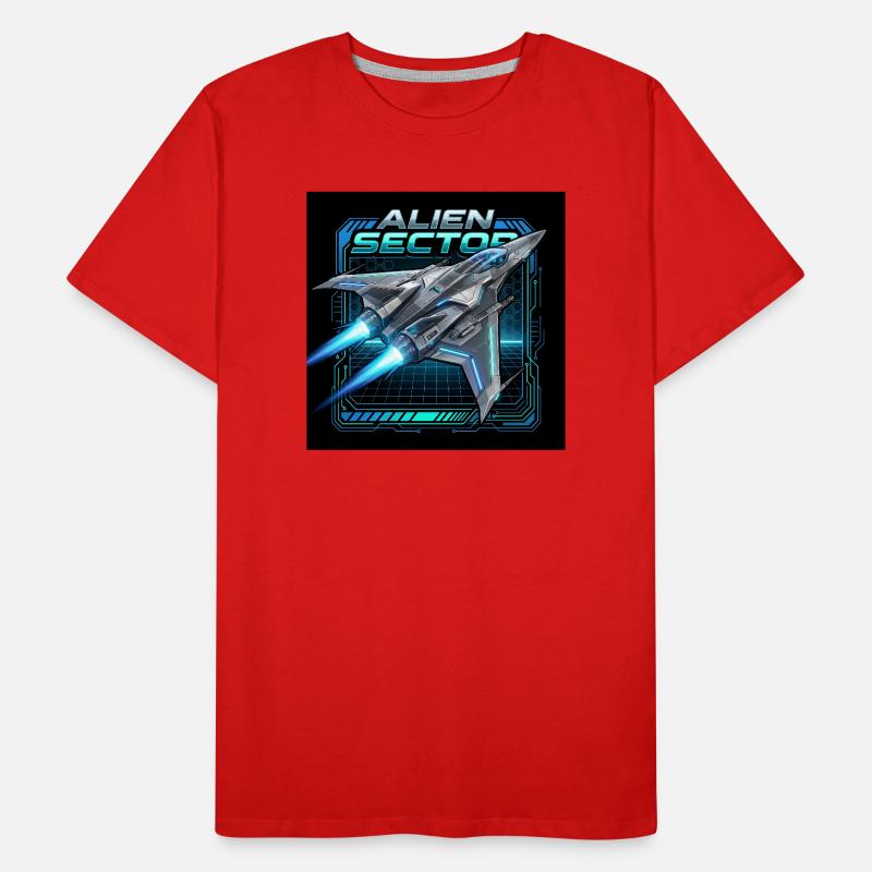 Alien Sector Nebula Fighter Men's Premium Organic T-Shirt