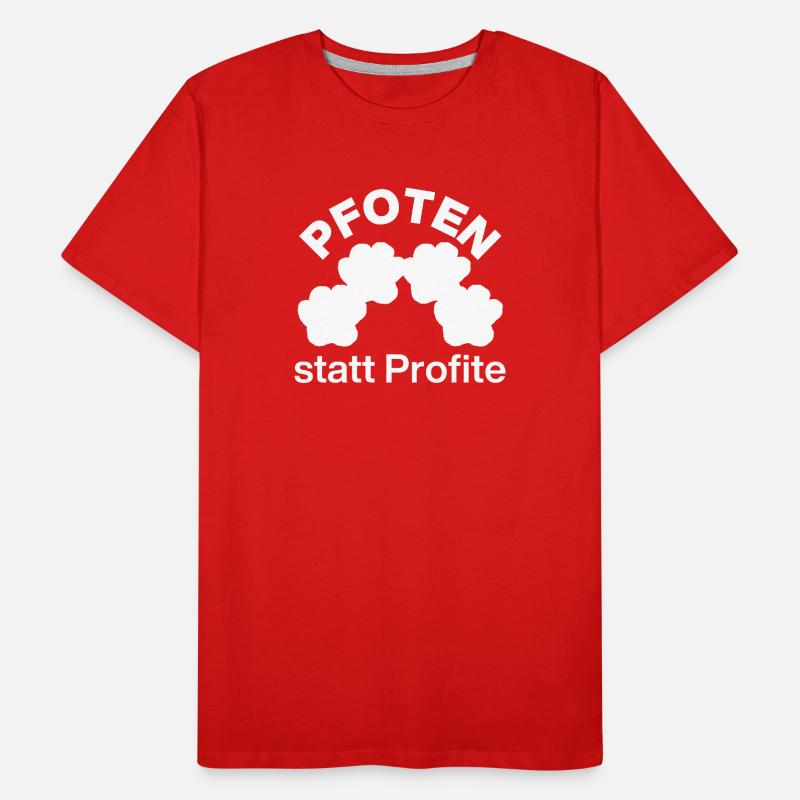 PFOTEN STATT PROFITE, TIERSCHUTZ! ADOPT DONT SHOP Männer Premium Bio T-Shirt