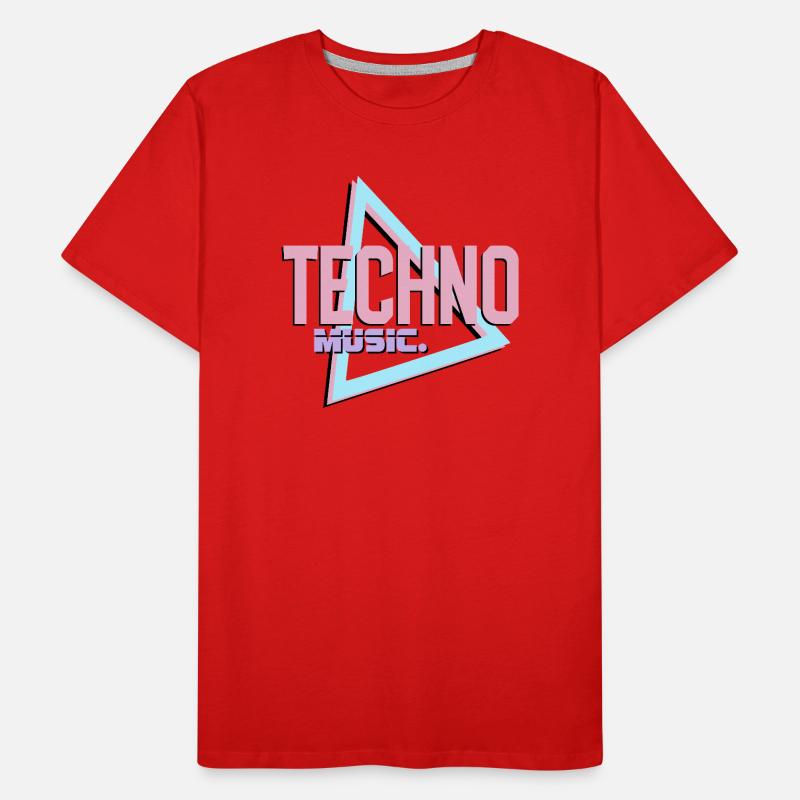 Logo rétro Techno Neon T-shirt bio Premium Homme