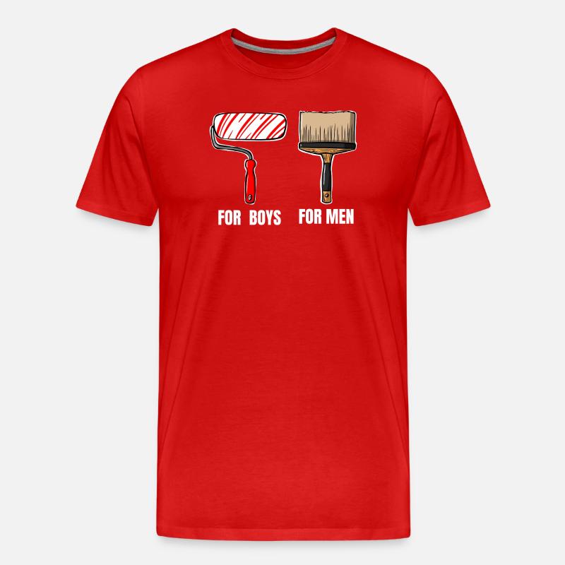 Peindre, c’est une affaire sérieuse - T-shirt bio Premium Homme - rouge