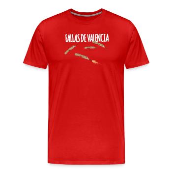 Fallas De Valencia Trueno - T-shirt bio Premium Homme - rouge - Devant - Damien (186cm)