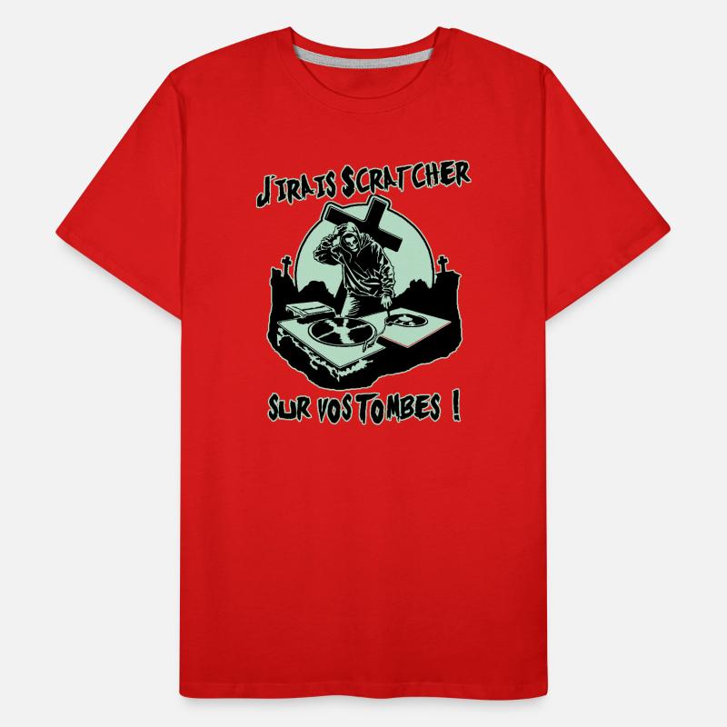 ICH WERDE AUF EURE GRÄBER KRATZEN! Männer Premium Bio T-Shirt