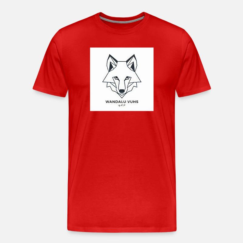 Wandalu Vuhs Fuchs - Männer Premium Bio T-Shirt - Rot