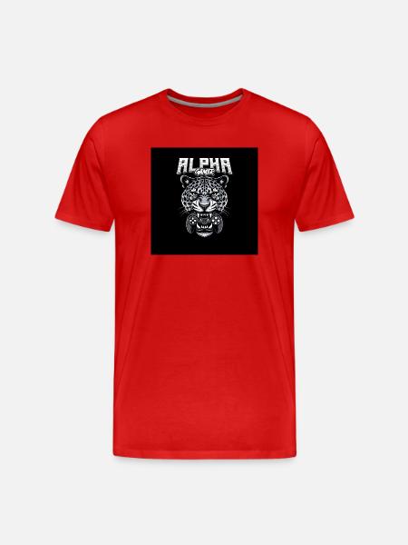 Alpha Gamer Jaguar - Men's Premium Organic T-Shirt - red