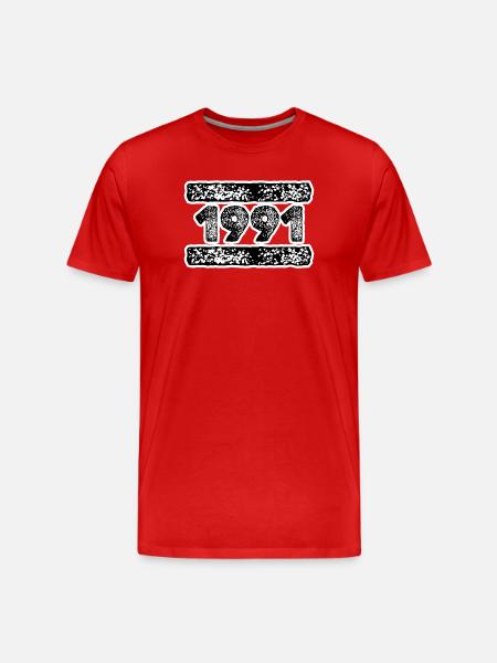 1991 1991 - T-shirt bio Premium Homme - rouge