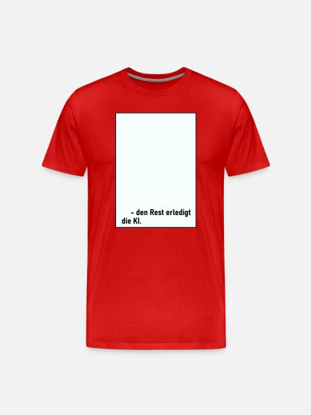 Rest AI - Men's Premium Organic T-Shirt - red