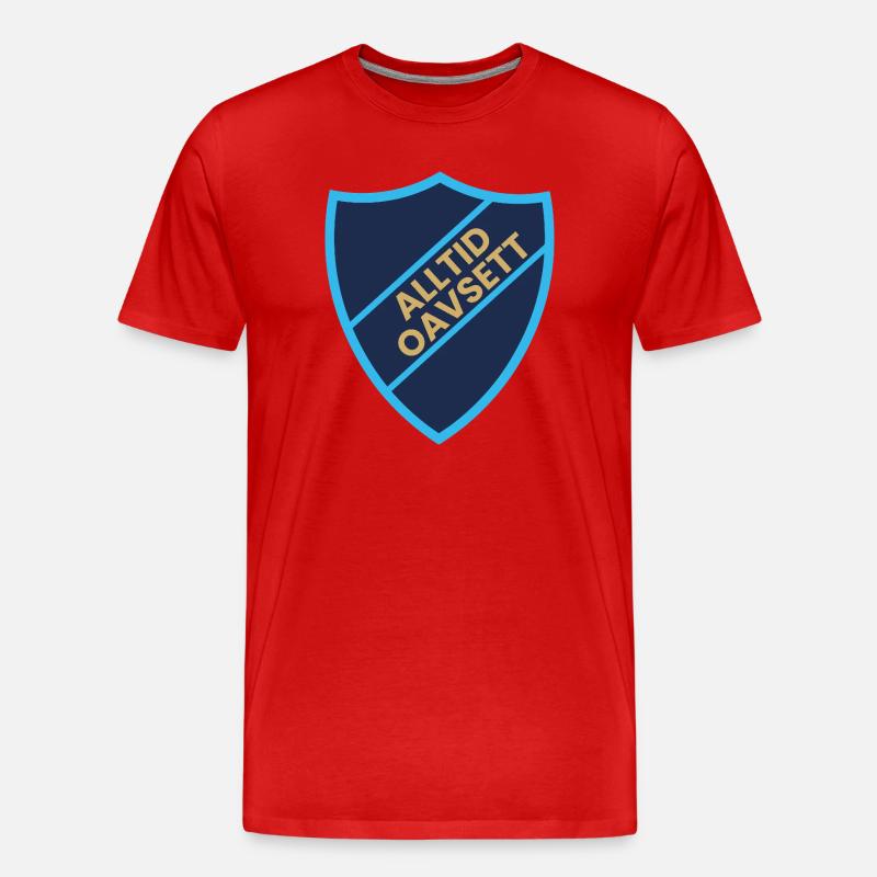 Immer unabhängig vom Schilddesign - Männer Premium Bio T-Shirt - Rot