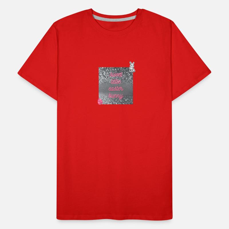 Un joli lapin de Pâques dans un design pailleté T-shirt bio Premium Homme