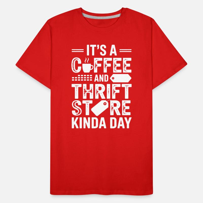 Tag des Kaffee-Secondhand-Ladens Männer Premium Bio T-Shirt