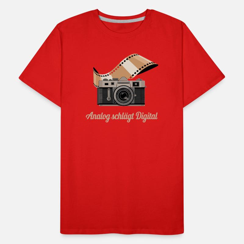 Analog Beats Digital Retro Camera Men's Premium Organic T-Shirt