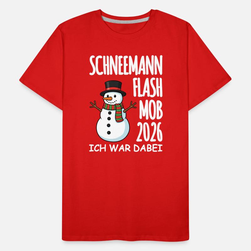 Snowman flash mob Men's Premium Organic T-Shirt