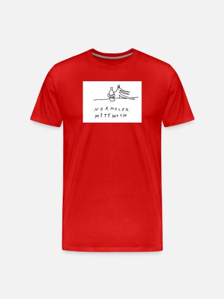 normaler_Mittwoch - Men's Premium Organic T-Shirt - red