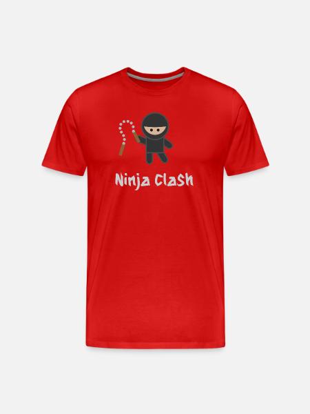 Ninja Fight Sport MMA - Men's Premium Organic T-Shirt - red