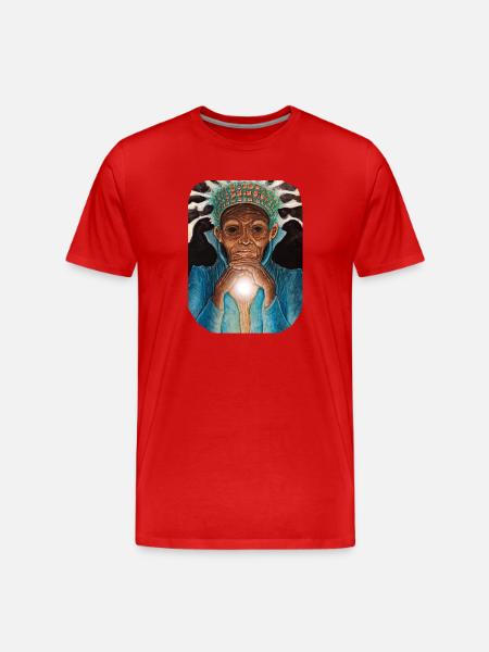 Ancient Luminous Wisdom - Men's Premium Organic T-Shirt - red