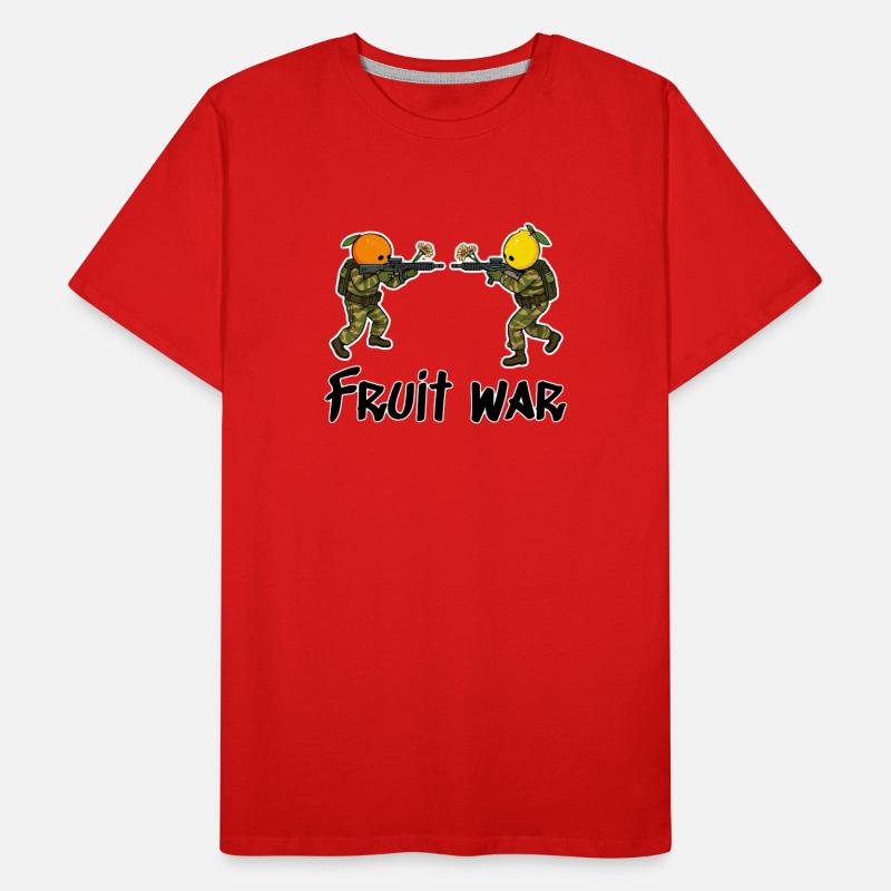 Fruit War Duell Der Früchte Männer Premium Bio T-Shirt