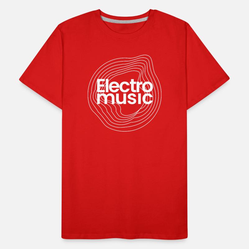 Logo Pulse de musique électro T-shirt bio Premium Homme