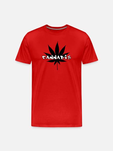 Cannabis - Weed - Legalize - T-shirt bio Premium Homme - rouge